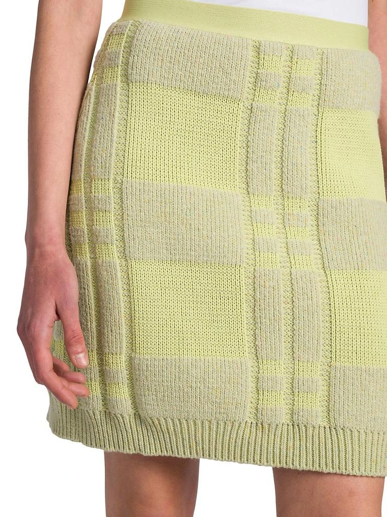 Check Waffle-Knit Miniskirt 商品