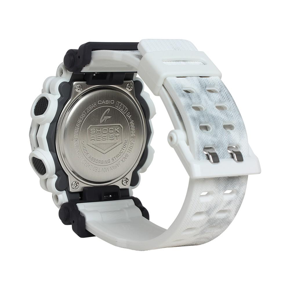 Men's Analog Digital White Snow Camouflage Resin Strap Watch Set 50mm商品第2张图片规格展示