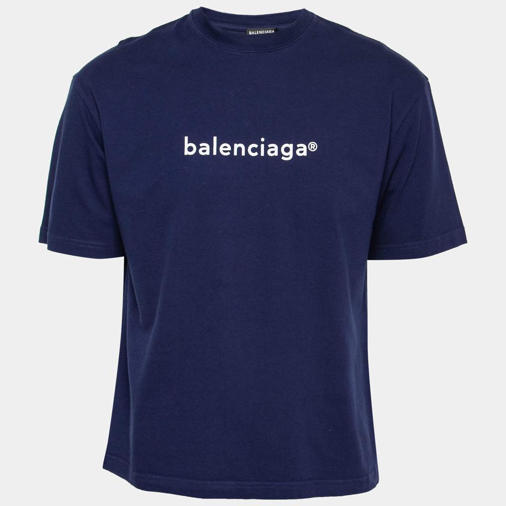 二手商品] Balenciaga]Balenciaga Blue New Copyright Logo Print