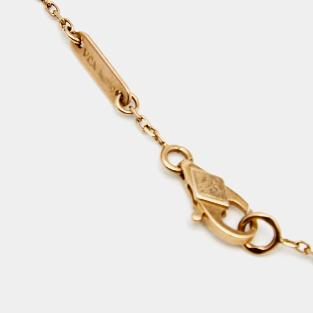 商品[二手商品] Van Cleef & Arpels|Van Cleef & Arpels Sweet Alhambra Textured 18k Rose Gold Bracelet,价格¥8386,第5张图片详细描述