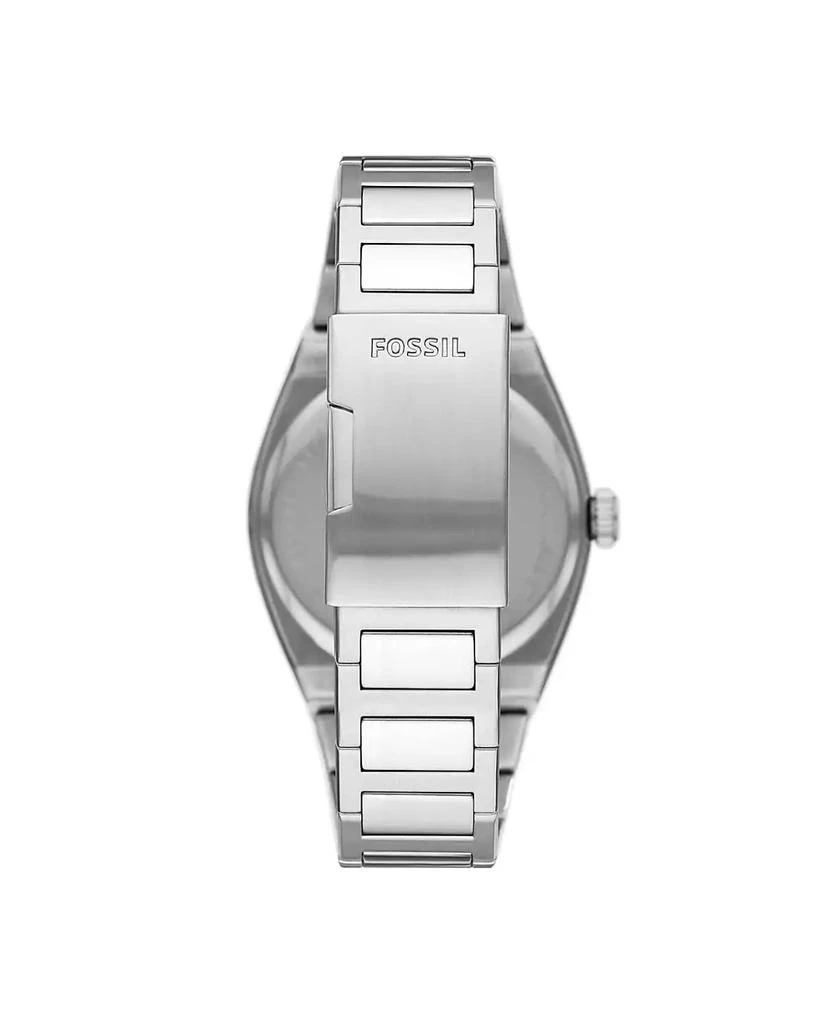 商品Fossil|Men's Everett Silver-Tone Stainless Steel Bracelet Watch 42mm,价格¥891,第2张图片详细描述