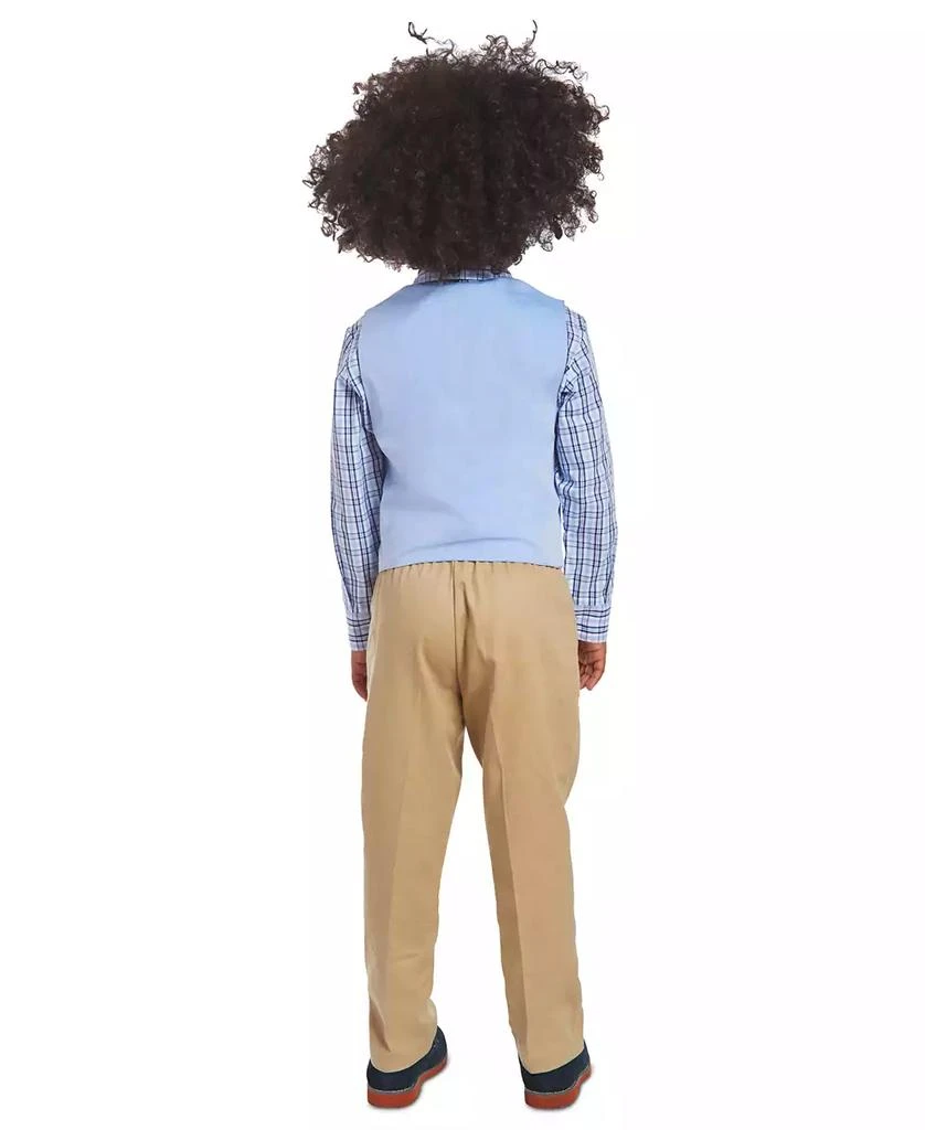 商品Nautica|Toddler and Little Boys 4-Pc. Twill Machine Washable Vest Set,价格¥336,第2张图片详细描述