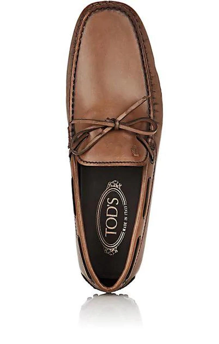 商品Tod's|Burnished Leather Tie Drivers,价格¥2970,第4张图片详细描述