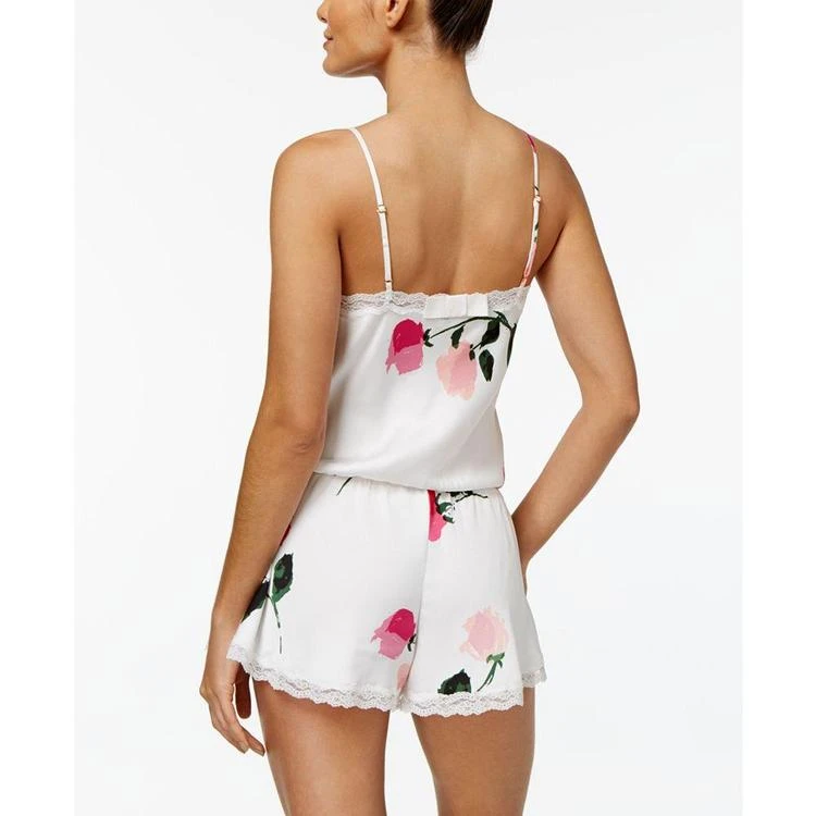 商品Kate Spade|Lace-Trimmed Printed Romper,价格¥409,第3张图片详细描述