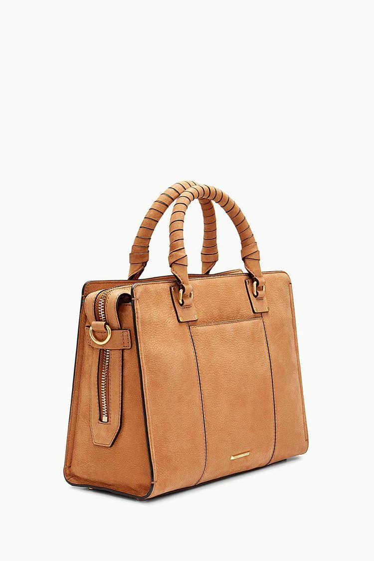 商品Rebecca Minkoff|Bree中号顶部拉链手提包,价格¥961,第4张图片详细描述