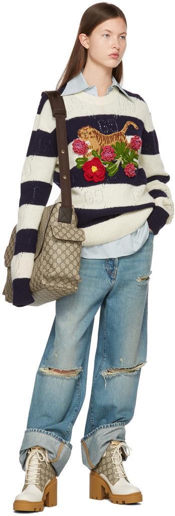商品Gucci|Brown GG Supreme Mama Bag,价格¥10841,第7张图片详细描述