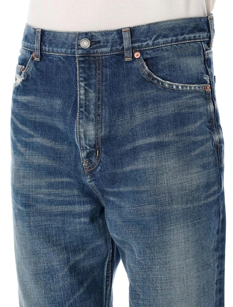 商品Yves Saint Laurent|Saint Laurent Whiskering-Effect Distressed Bootcut Jeans,价格¥6394,第5张图片详细描述