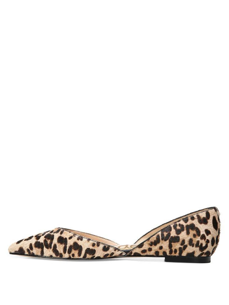 商品Sam Edelman|Rodney Leopard Print Calf Hair d'Orsay Flats,价格¥906,第4张图片详细描述