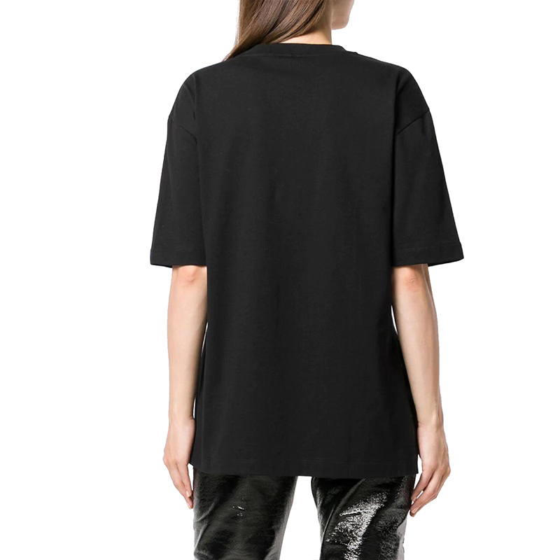 Fendi 芬迪 女士黑色时尚休闲字母短袖T恤 FAF077-A47A-F0GME商品第3张图片规格展示