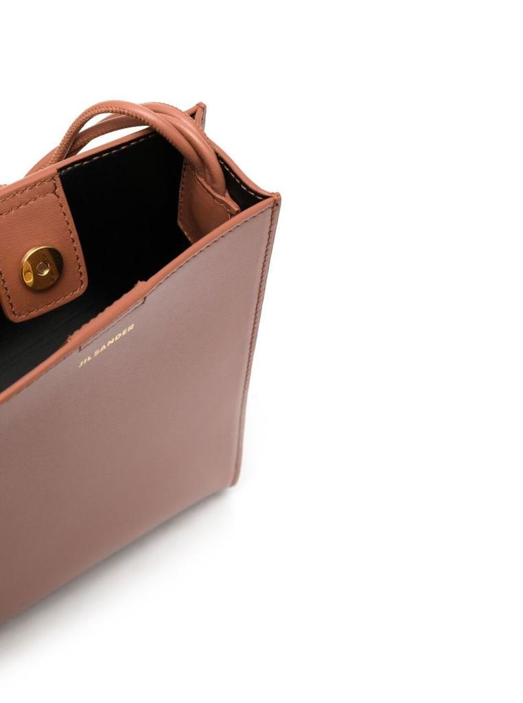 Tangle Mini Brown Leather Crossbody Bag Jil Sander Woman商品第4张图片规格展示