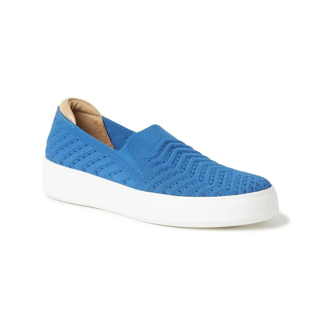 商品Dear Foams|Dearfoams Womens Sophie Knit Lifestyle Slip-On Sneakers,价格¥76,第1张图片