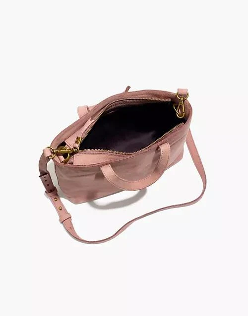商品Madewell|The Transport in Nubuck Leather 拉链斜挎包,价格¥986,第2张图片详细描述