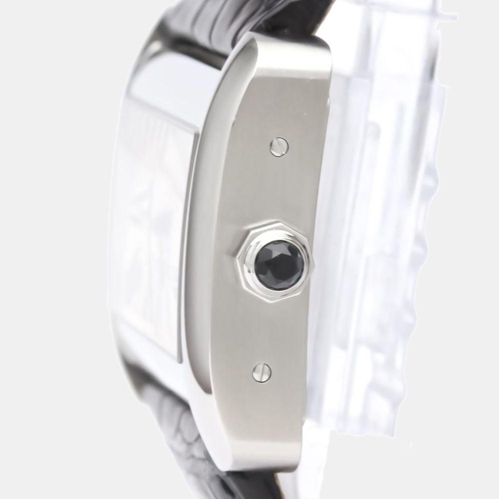 Cartier Silver Stainless Steel Tank Divan W6300755 Automatic Men's Wristwatch 38 mm商品第3张图片规格展示
