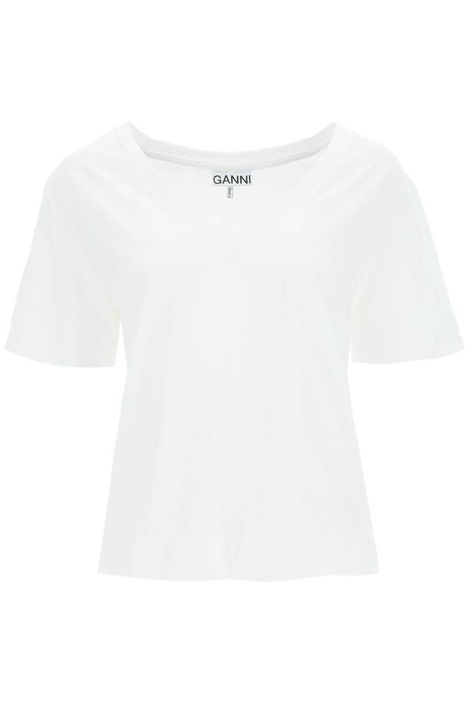 商品Ganni|V-NECK T-SHIRT,价格¥487,第1张图片