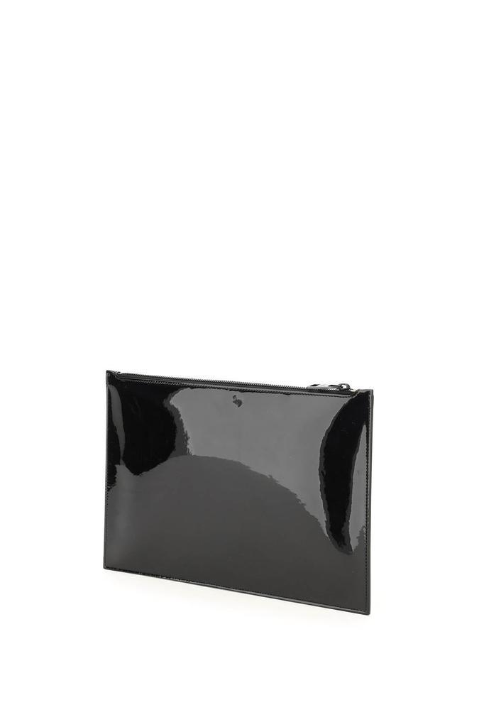 商品Alexander McQueen|Alexander mcqueen patent leather flat pouch,价格¥2195,第4张图片详细描述