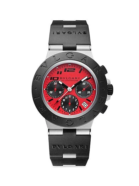 商品BVLGARI|Aluminum, Titanium, & Rubber Ducati Special Edition Watch,价格¥37225,第1张图片