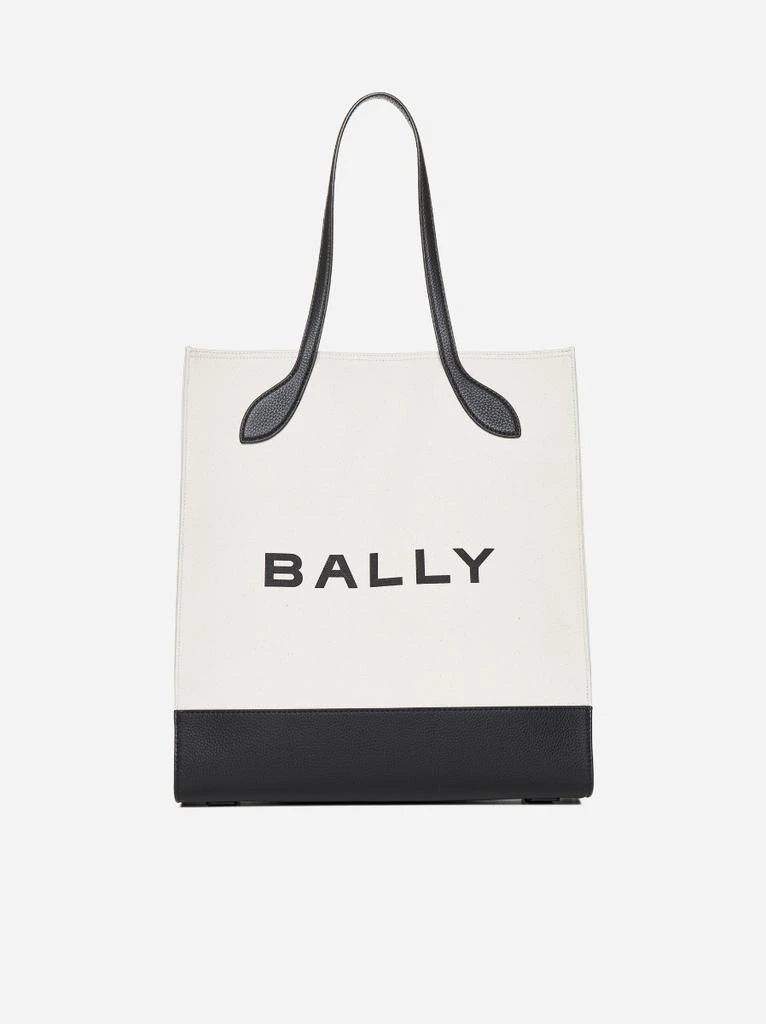 商品Bally|Logo canvas and leather tote bag,价格¥4786,第1张图片