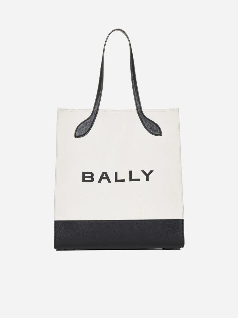 商品Bally|Logo canvas and leather tote bag,价格¥2442,第1张图片