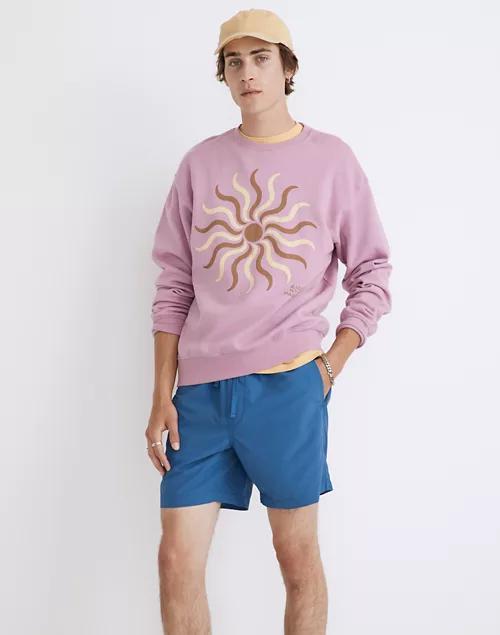 商品Madewell|Madewell x Parks Project Unisex Zion Sun Organic Cotton Crewneck Sweatshirt,价格¥459,第1张图片