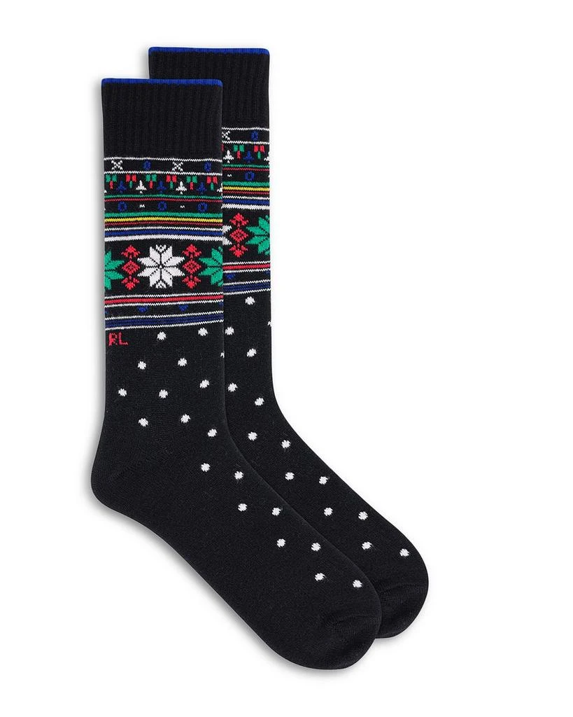 商品Ralph Lauren|Snowflake Fair Isle Socks,价格¥180,第1张图片详细描述