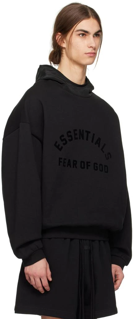 商品Essentials|Black Bonded Hoodie,价格¥1020,第2张图片详细描述