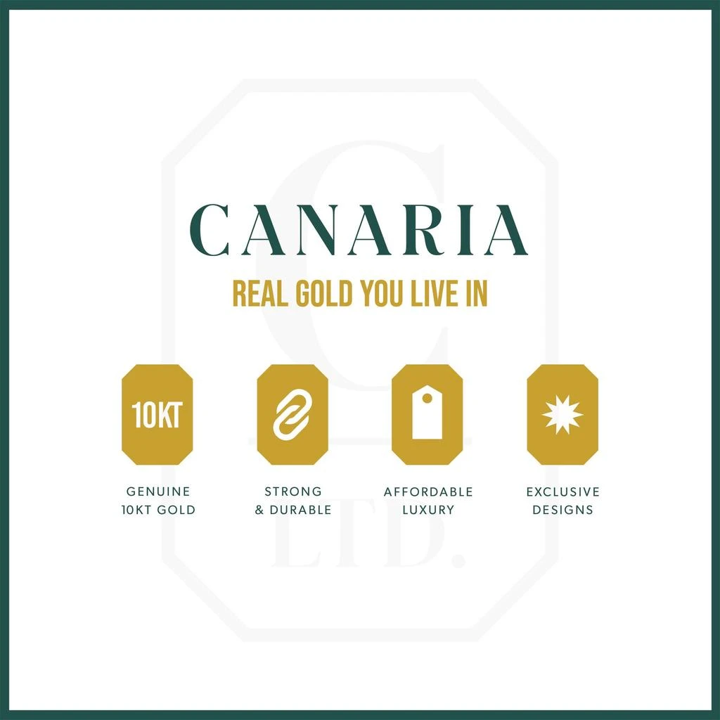 商品Canaria Fine Jewelry|Canaria Italian 10kt Yellow Gold 2-Row Pyramid Ring,价格¥1519,第4张图片详细描述