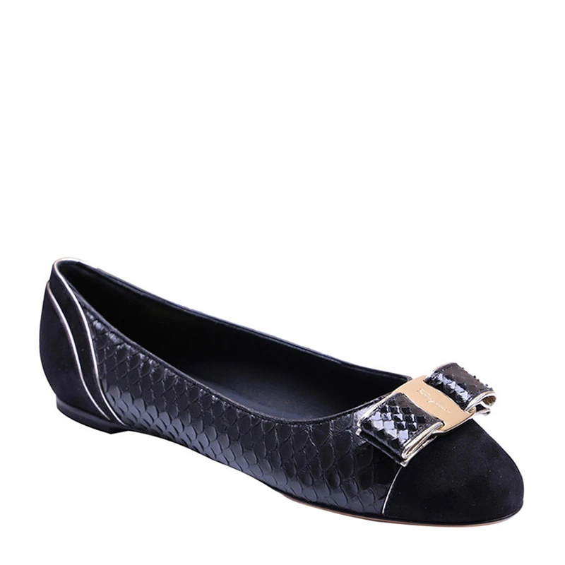 Salvatore Ferragamo 菲拉格慕 女士平底鞋牛皮黑色 01-M487-667701 商品