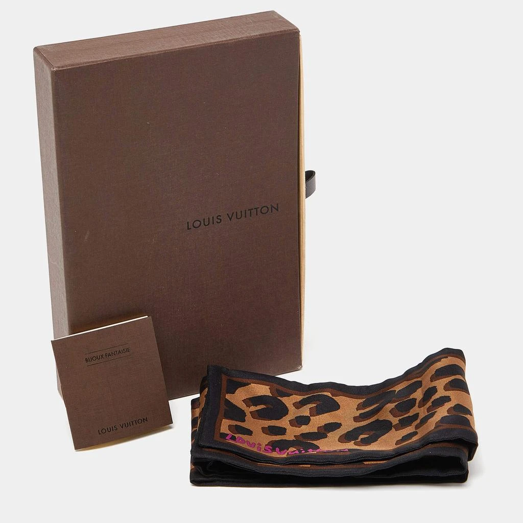 Louis Vuitton Brown Leopard Printed Silk Bandeau 商品