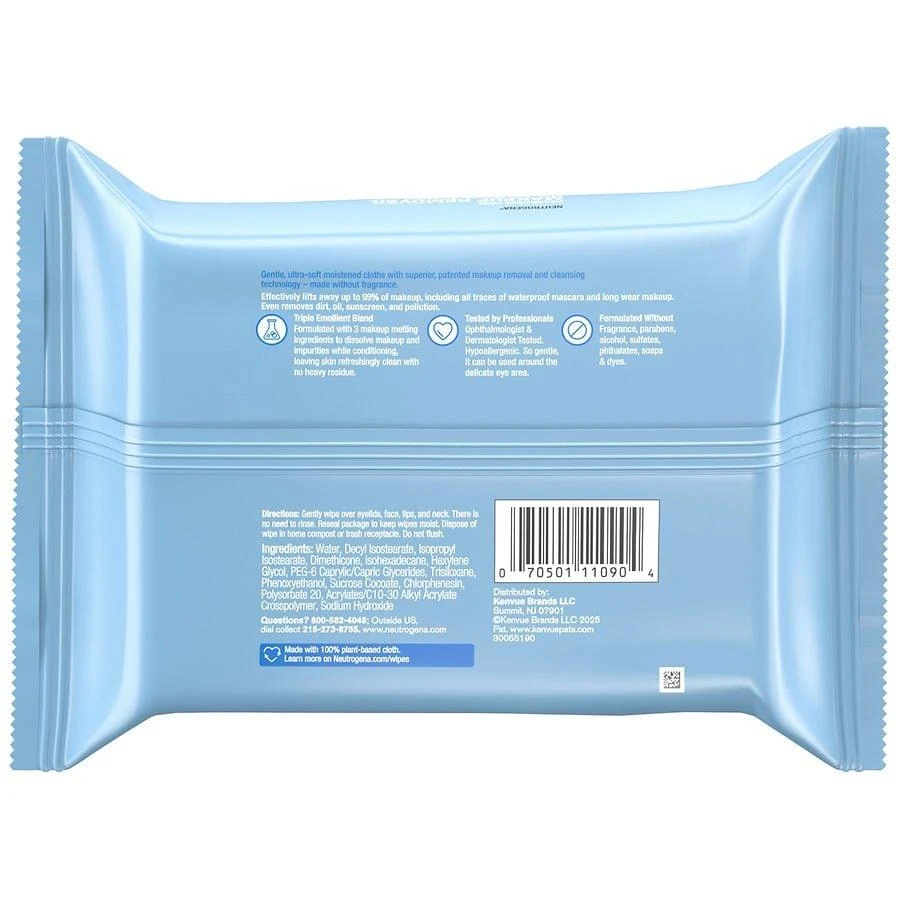 商品Neutrogena|Fragrance-Free Makeup Remover Wipes Fragrance-Free,价格¥65,第4张图片详细描述