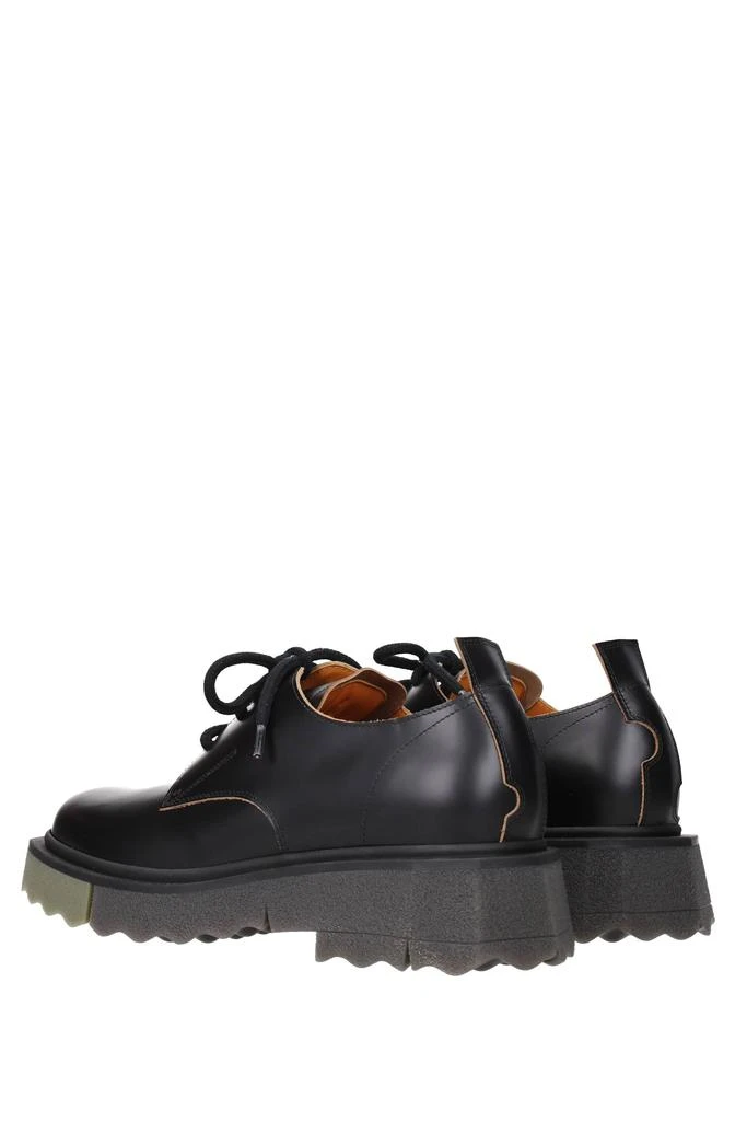 商品Off-White|Lace up and Monkstrap Leather Black,价格¥2308,第4张图片详细描述