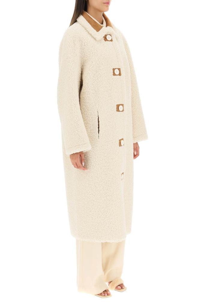 商品STAND STUDIO|'KENCA' LONG REVERSIBLE COAT IN FAUX SHEARLING,价格¥3457,第5张图片详细描述