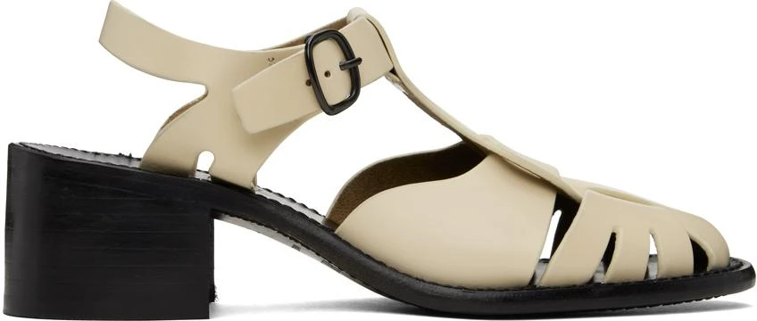 商品Hereu|Off-White Pesca Heeled Sandals,价格¥3354,第1张图片
