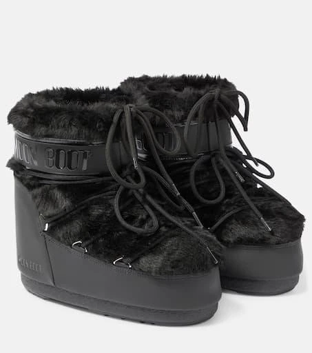 商品Moon Boot|Icon Low人造毛皮边饰雪地靴,价格¥2597,第1张图片