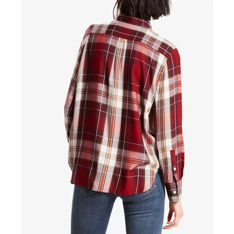 商品Levi's|Boyfriend Plaid Button Up Shirt,价格¥161,第3张图片详细描述