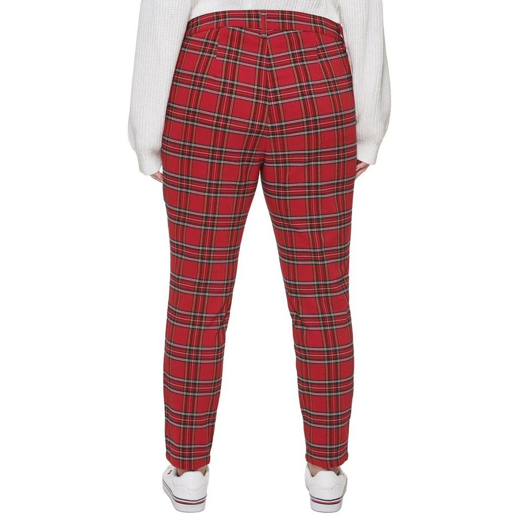 商品Tommy Hilfiger|Tommy Hilfiger Womens Plus Tribeca Plaid Mid-Rise Skinny Pants,价格¥69,第2张图片详细描述