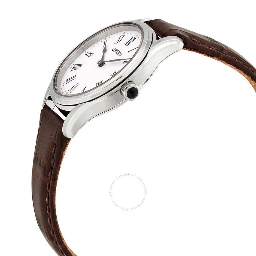 商品Seiko|Quartz White Dial Brown Leather Ladies Watch SWR071P1,价格¥649,第2张图片详细描述