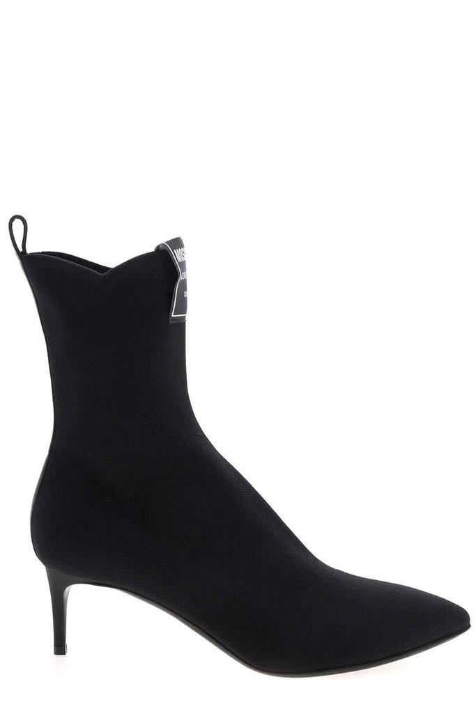 商品Moschino|Moschino Pointed-Toe Heeled Ankle Boots,价格¥2612,第1张图片