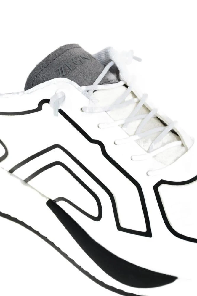 商品Zegna|Ermenegildo zegna men's white other materials sneakers,价格¥3974,第4张图片详细描述
