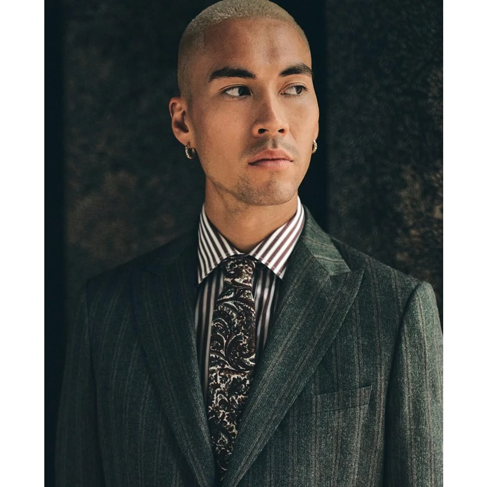 Men's Slim-Fit Stretch Pinstripe Suit Jacket 商品