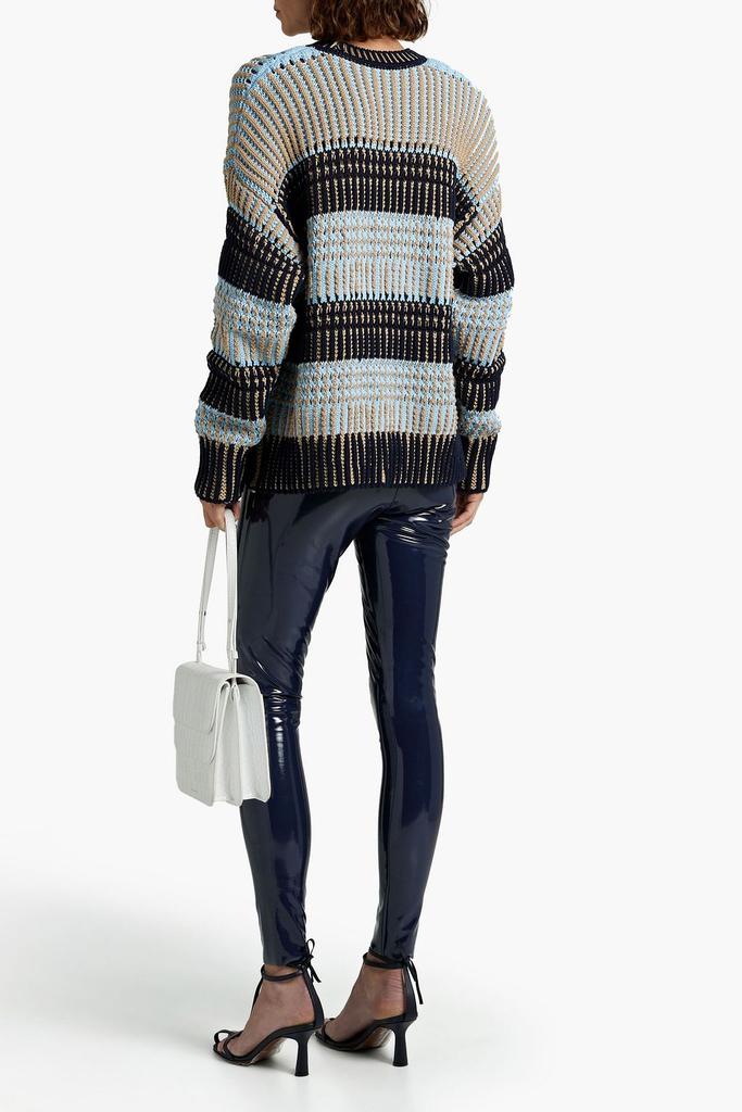 Striped jacquard-knit sweater商品第3张图片规格展示