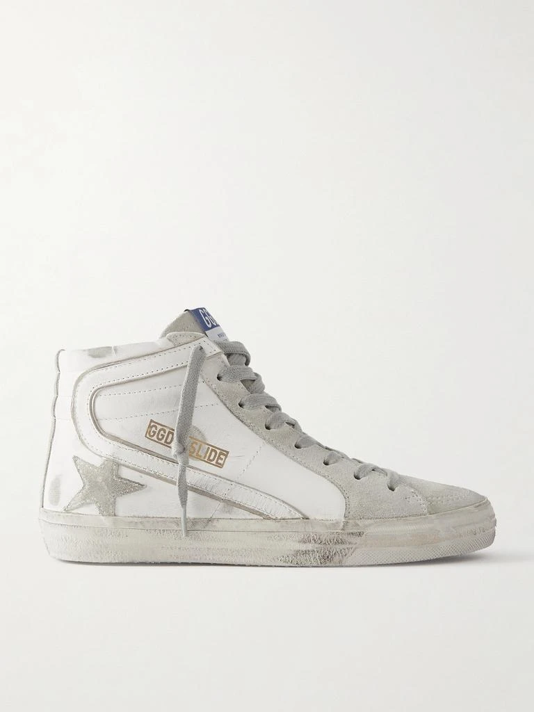 商品Golden Goose|Slide 仿旧绒面革皮革高帮运动鞋  - IT35,价格¥4935,第1张图片