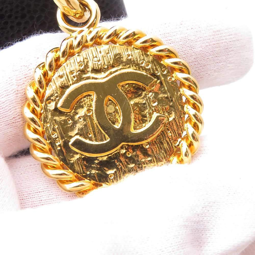 Chanel Black Caviar Leather Medallion Tote bag商品第10张图片规格展示