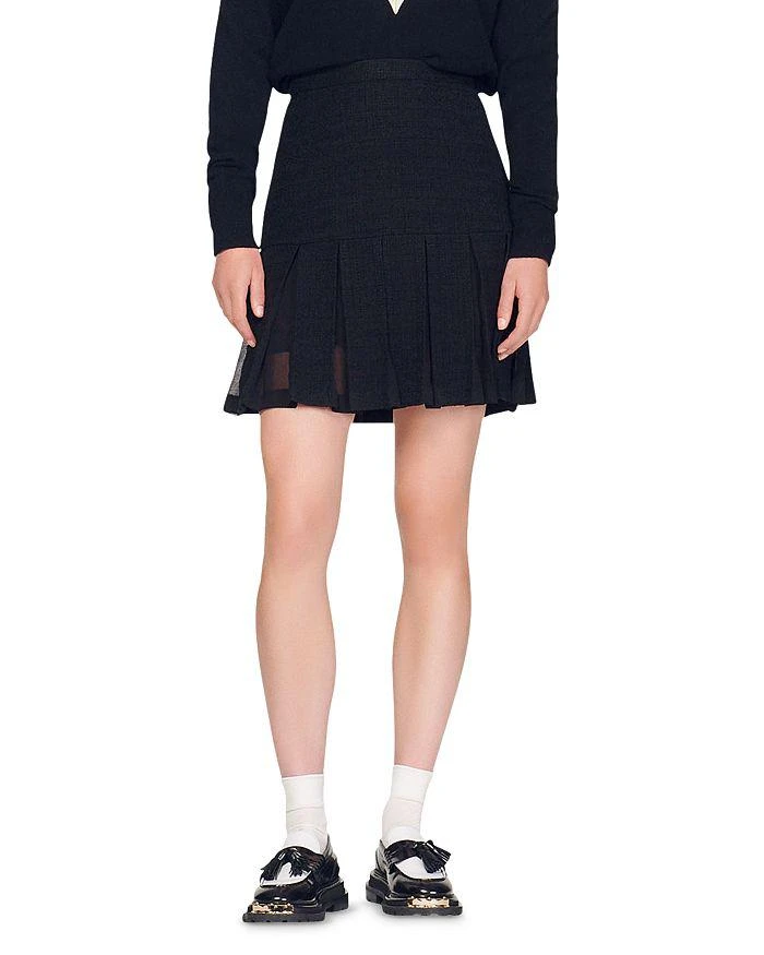 商品Sandro|Firenze Pleated Skirt,价格¥1324,第1张图片