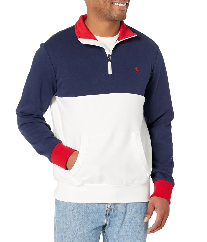 商品Ralph Lauren|Cotton Interlock 1/4 Zip Sweatshirt,价格¥432,第1张图片