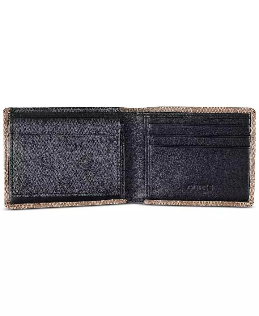 商品GUESS|Men's Quattro Patchwork Triangle Logo Wallet,价格¥226,第3张图片详细描述