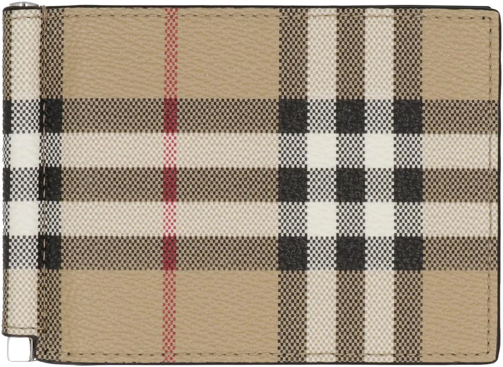 商品Burberry|Burberry Vintage Check Print Wallet,价格¥2123,第2张图片详细描述