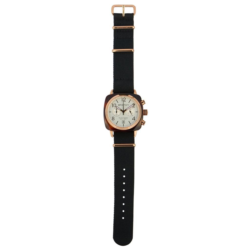 商品Briston|Briston Clubmaster Classic Acetate Gold White Dial Watch 17140.PRA.T.2.NB,价格¥1016,第4张图片详细描述