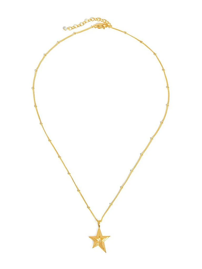 商品Missoma|18K Yellow Gold Vermeil Star Pendant Necklace,价格¥622,第1张图片