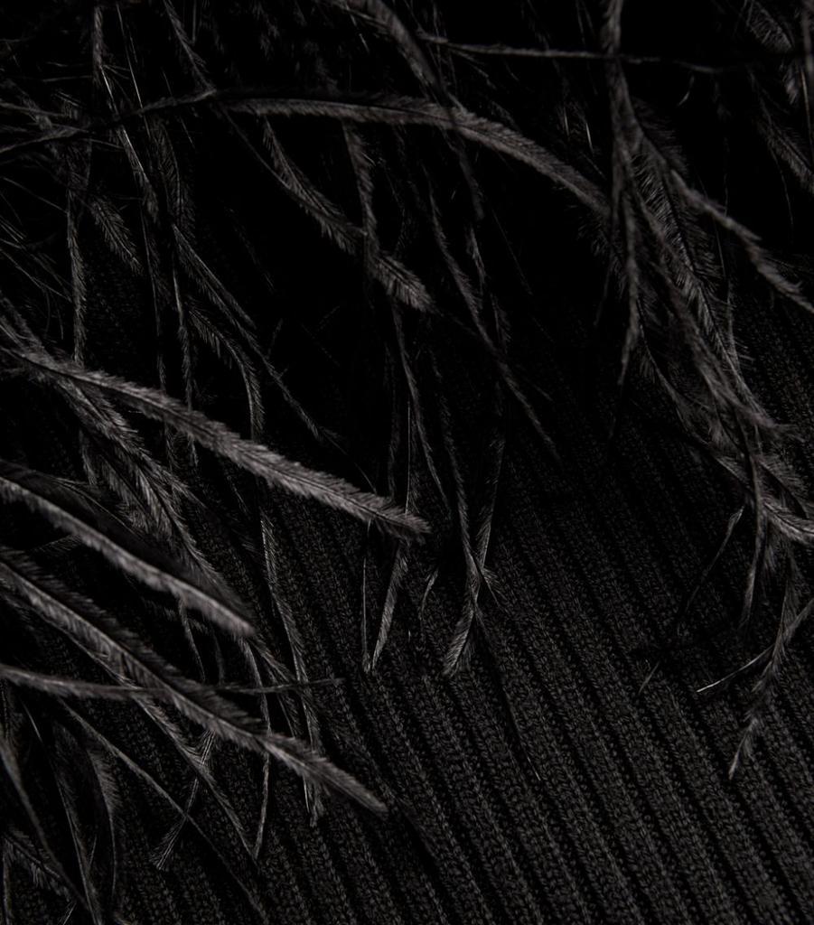 商品GIUSEPPE DI MORABITO|Feather-Trimmed Off-The-Shoulder Sweater,价格¥5083,第7张图片详细描述