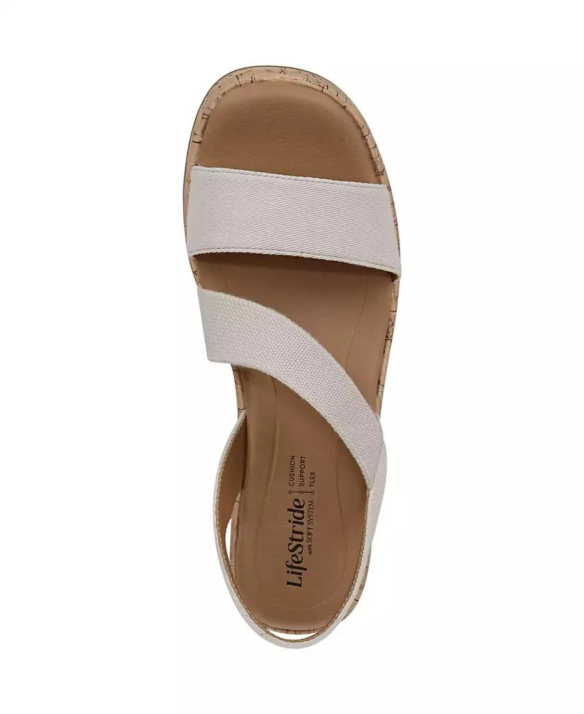 商品LifeStride|Women's Odette Square Open Toe Wedge Sandals,价格¥355,第4张图片详细描述